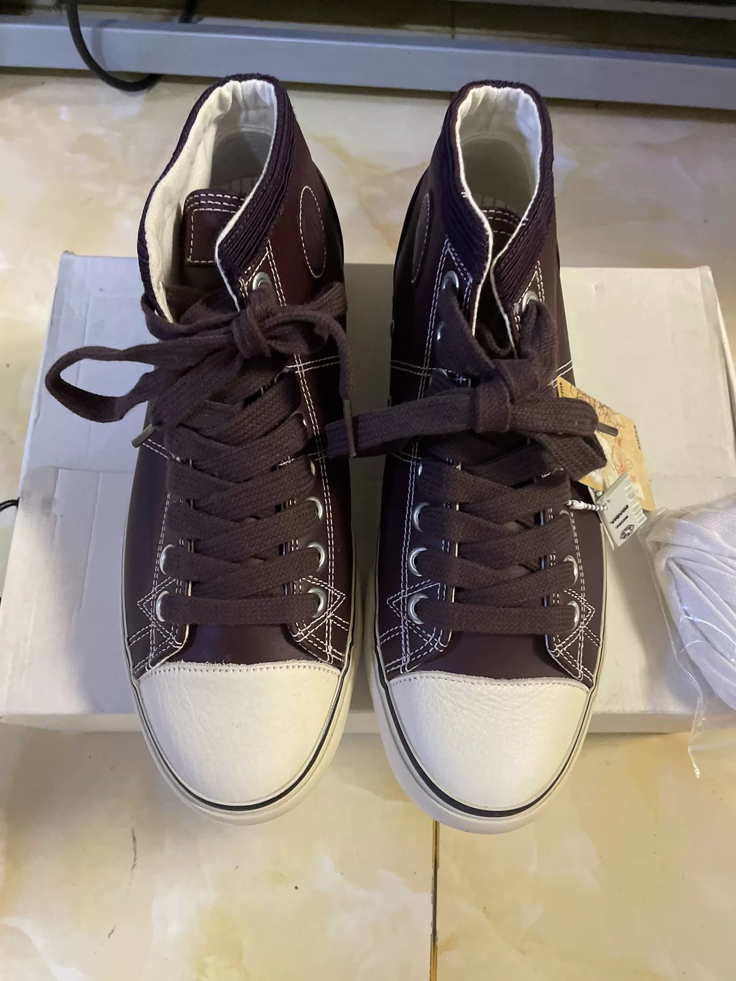 VISVIM KIEFER MID CYPHER Leather Casual Shoes