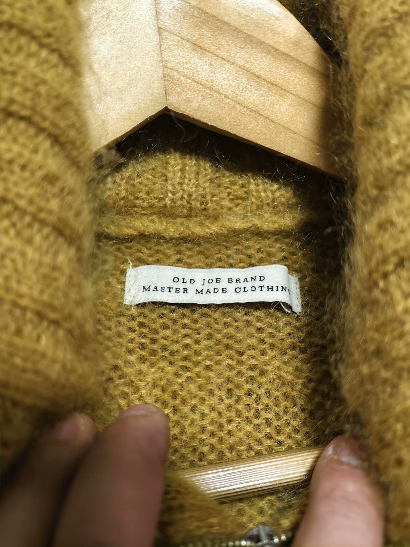 Old Joe Mohair Zip-Up Sweatshirt