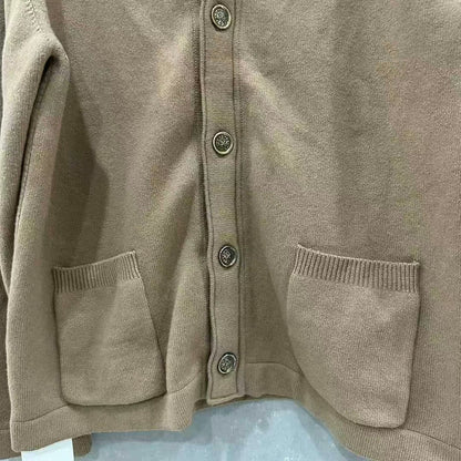 chrome hearts cross knit cardigan in beige