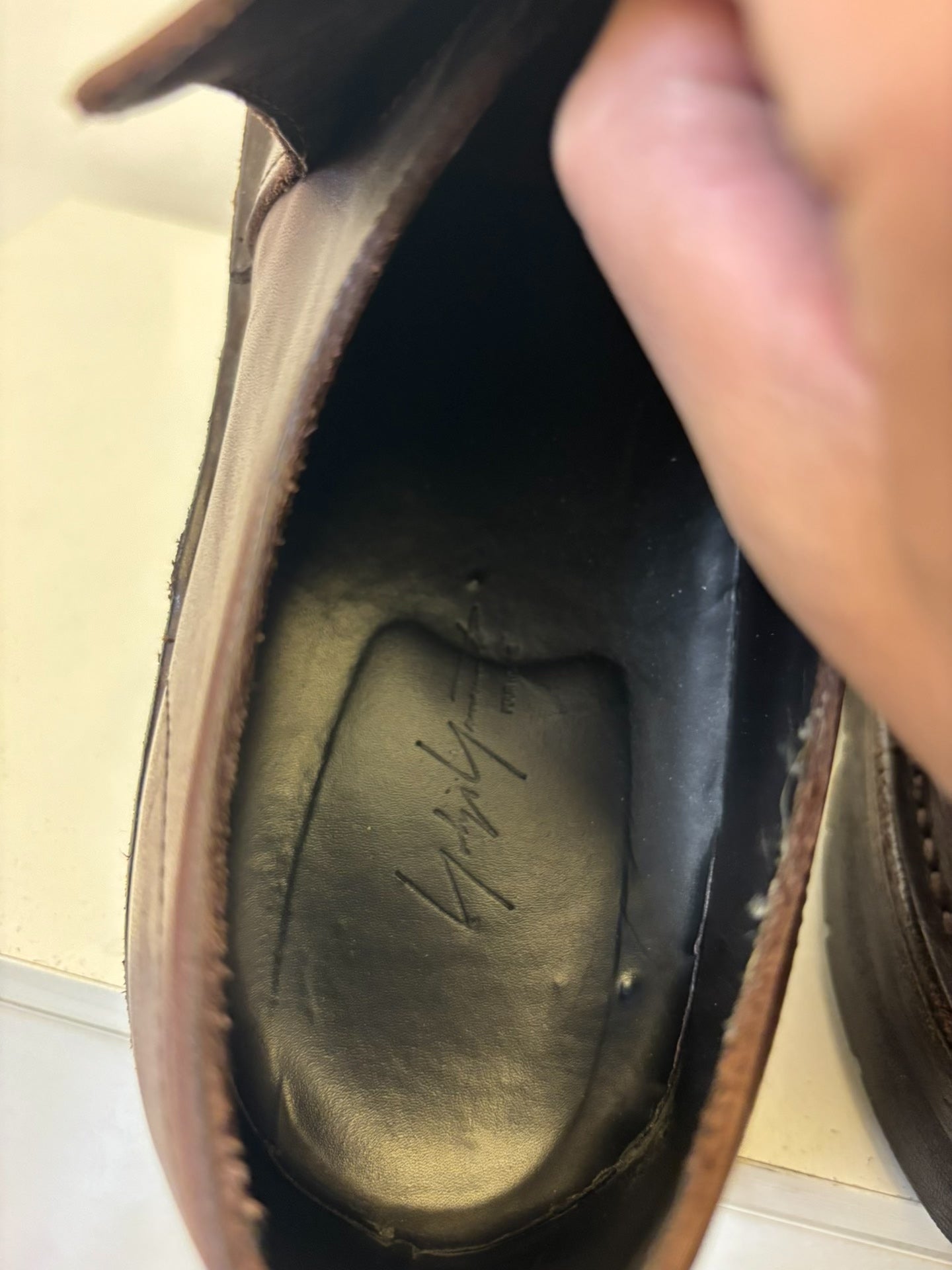 Yohji Yamamoto 2006 AW Round-Toe Leather Shoes