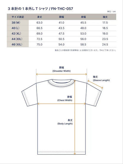 THE FLAT HEAD Vintage Print Reinforced Collar Tee Japan