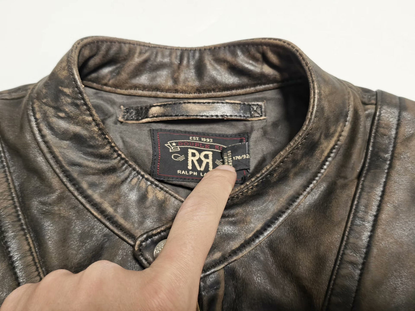 Ralph Lauren RRL Vintage Leather Motorcycle Jacket
