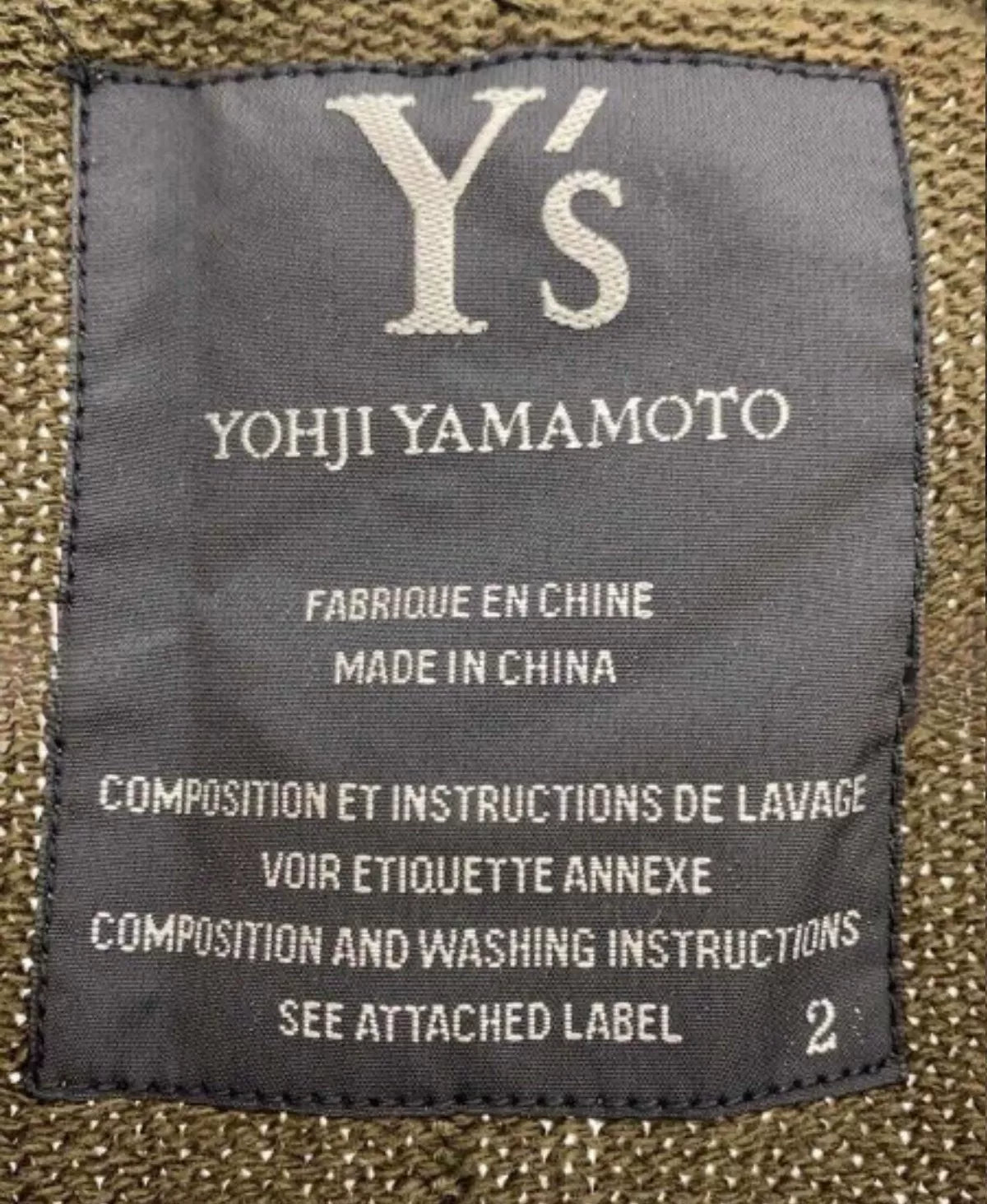Y's Yohji Yamamoto Jacket