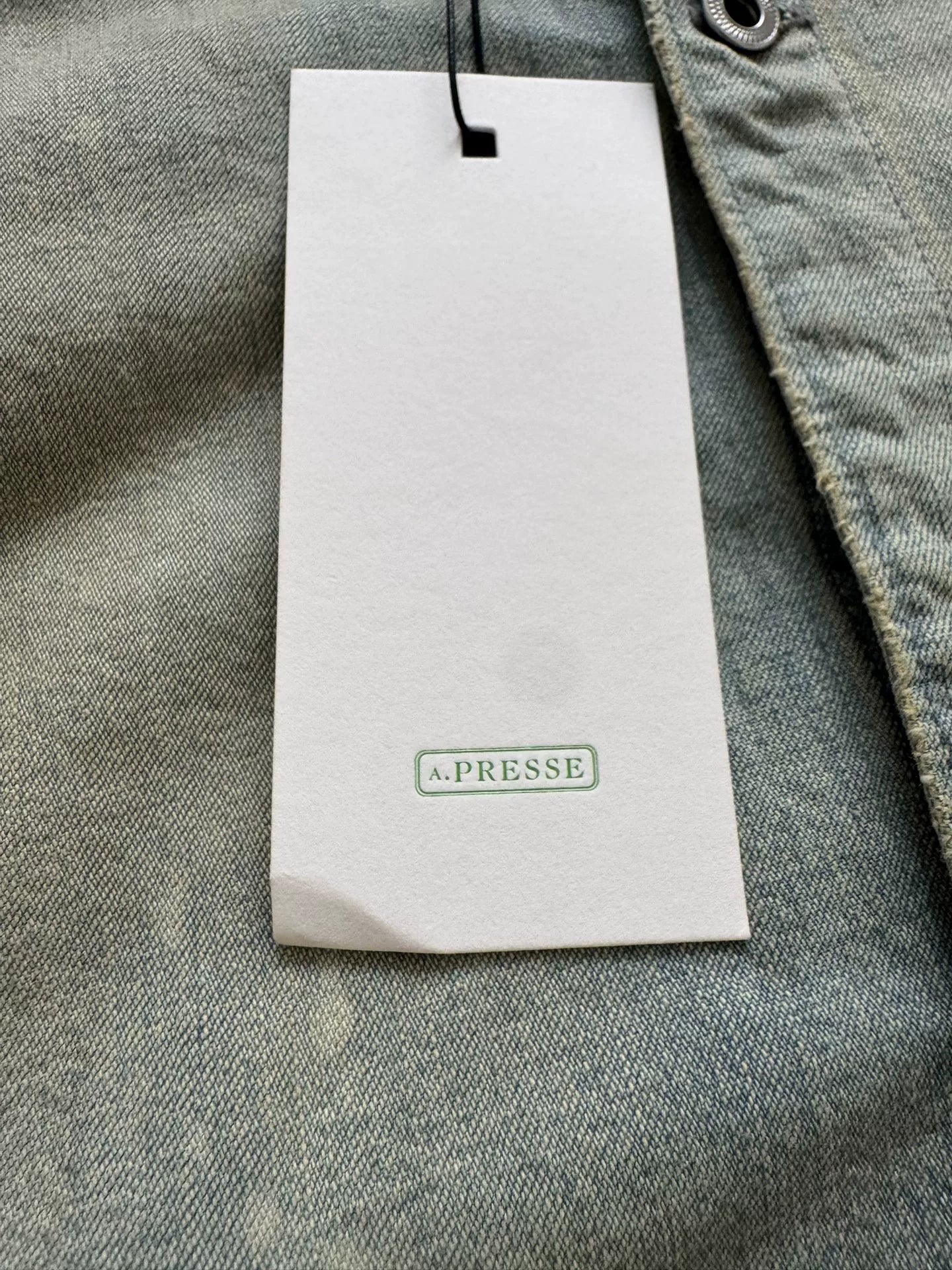 navy denim jacket by A.PRESSE