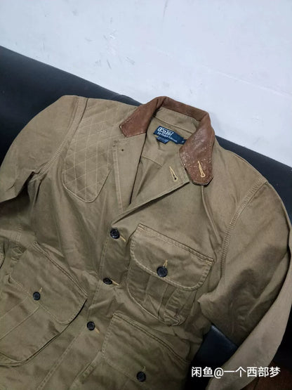 Ralph Lauren Leather Patch Hunting Jacket