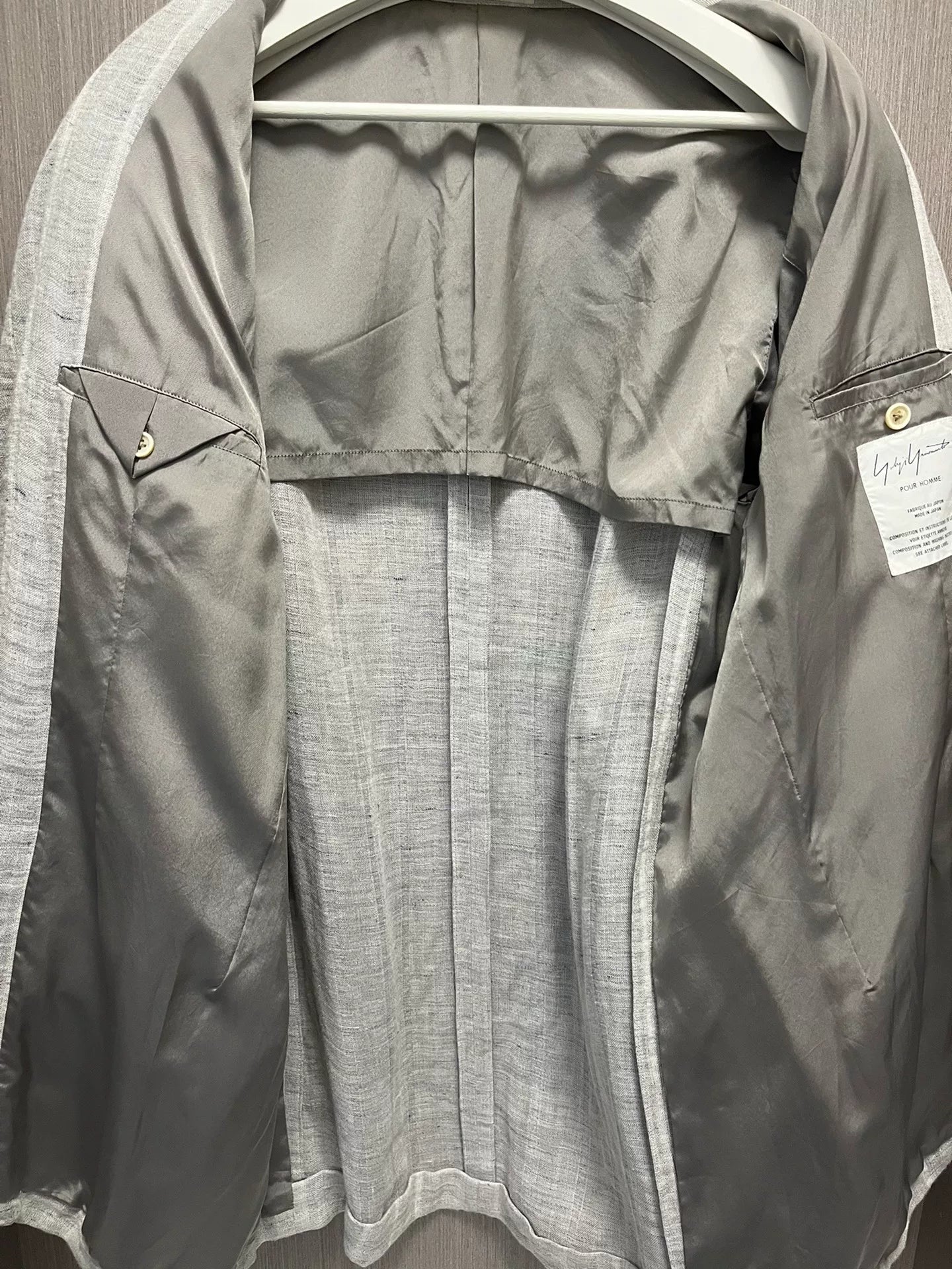 Yohji Yamamoto Striped Linen Blazer