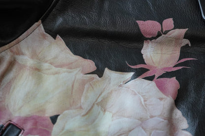 yohji yamamoto 1991 flower leather jacket