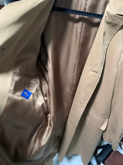 stylish beige long coat for men