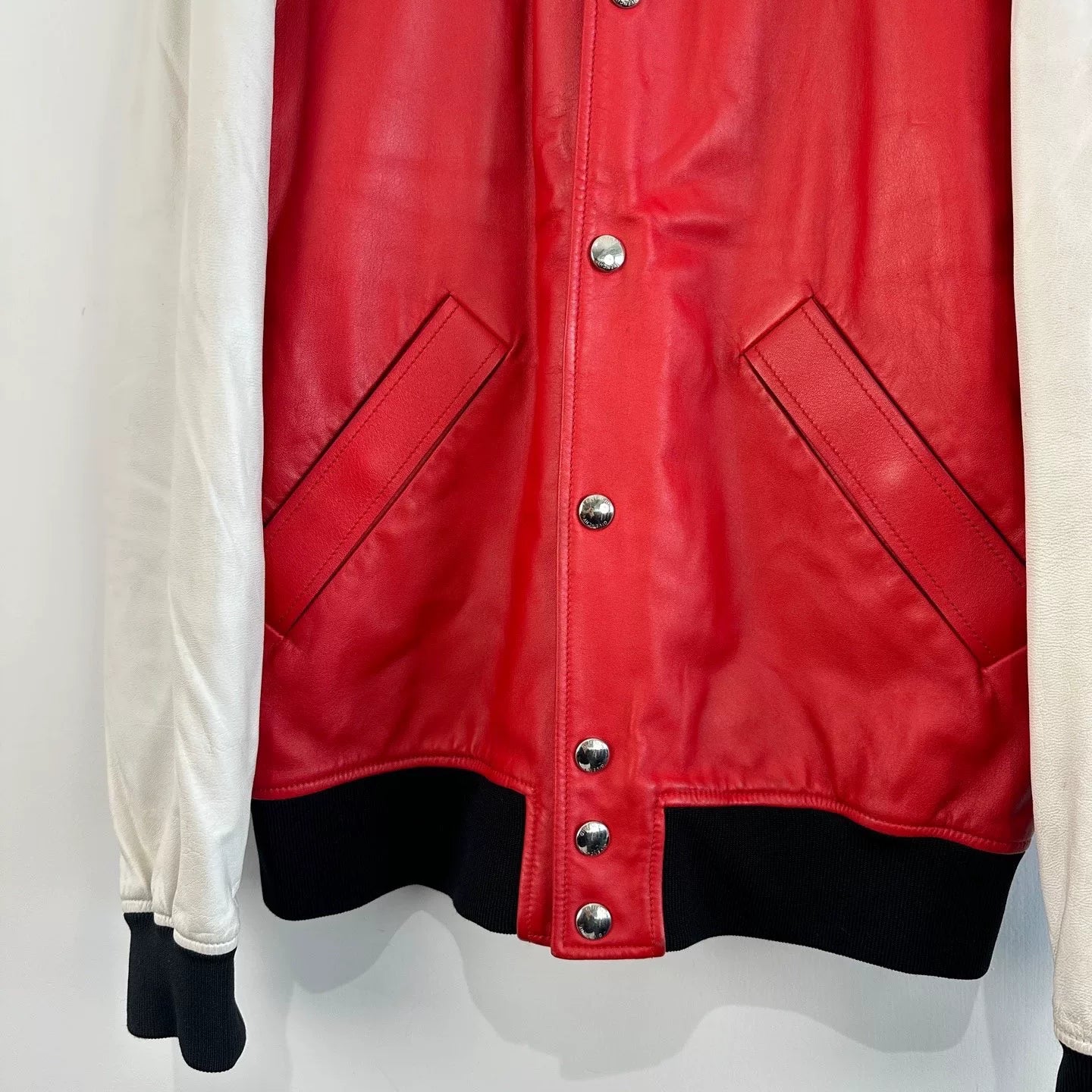 Givenchy Leather Star Baseball Jacket