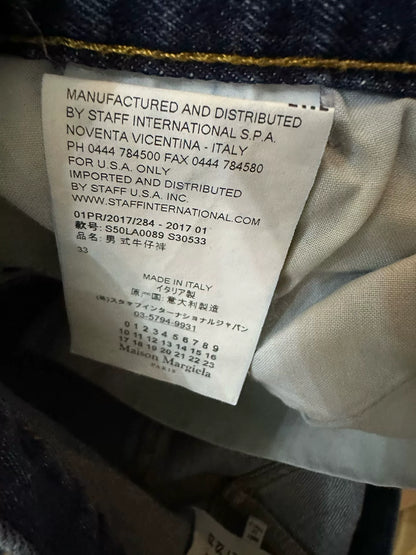 maison margiela distressed denim pants size 33