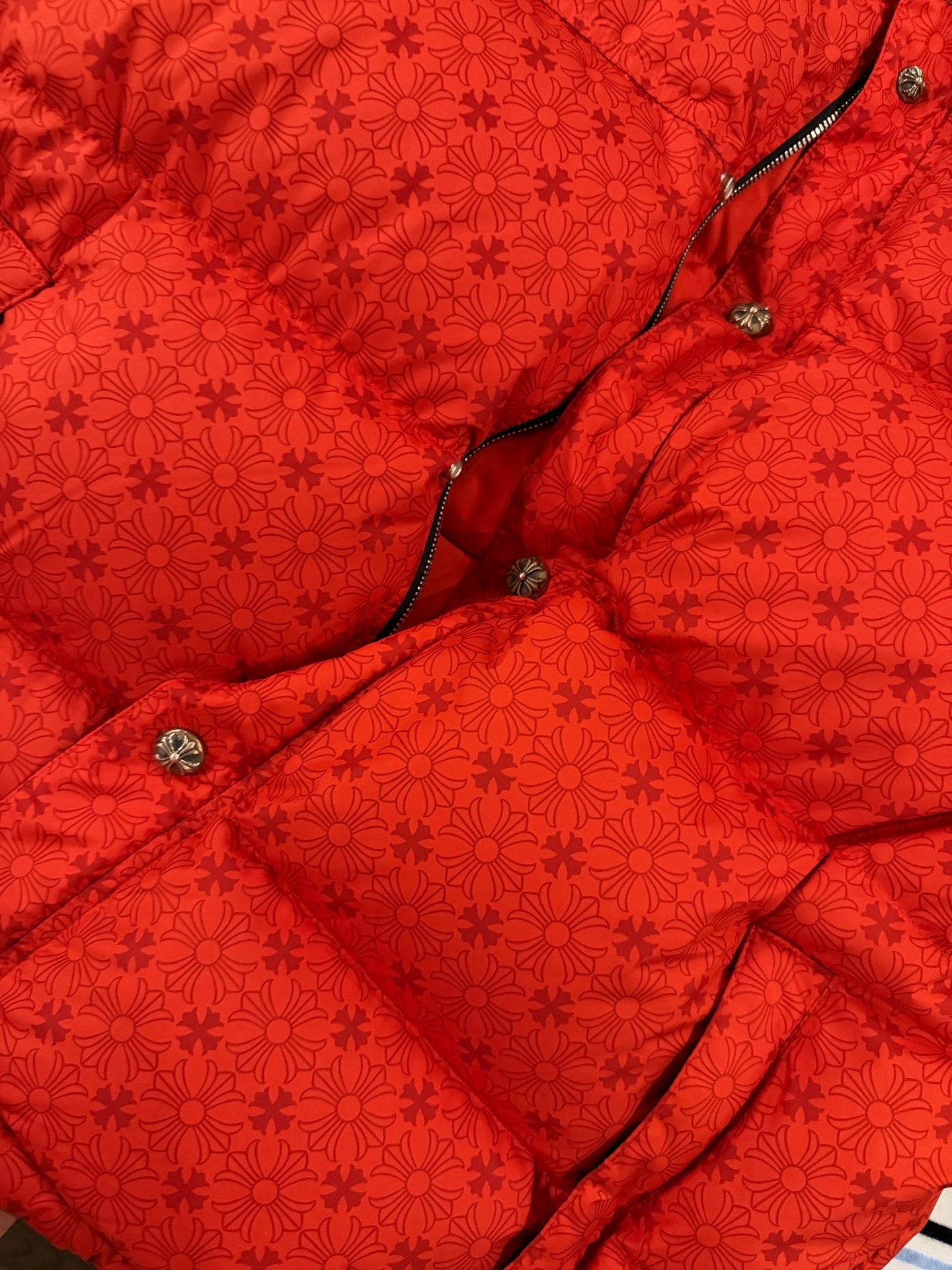Chrome Hearts Red Down Jacket