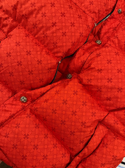 Chrome Hearts Red Down Jacket