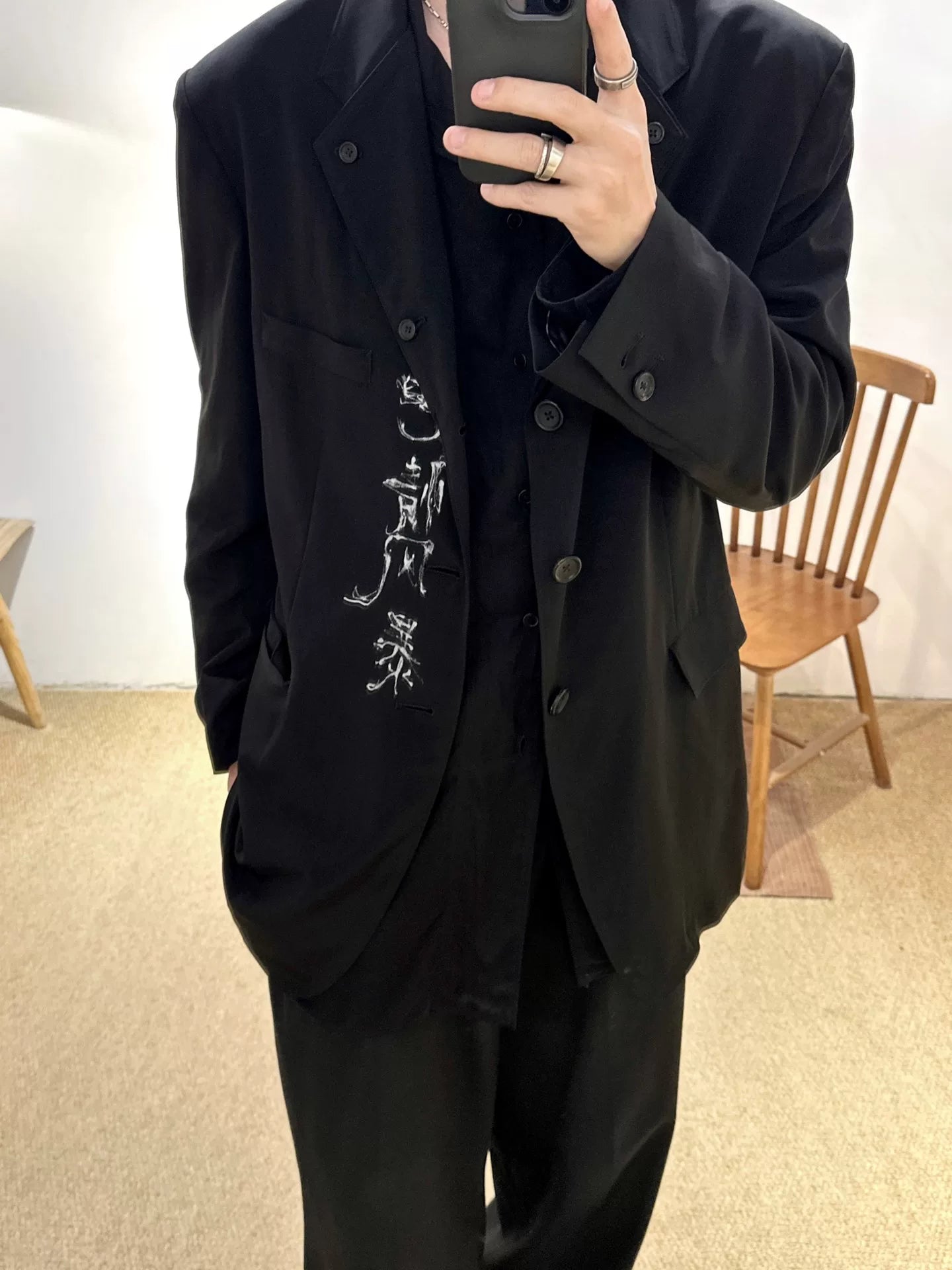 Yohji Yamamoto Pour Homme S/S 2023 Triacetate Jacket