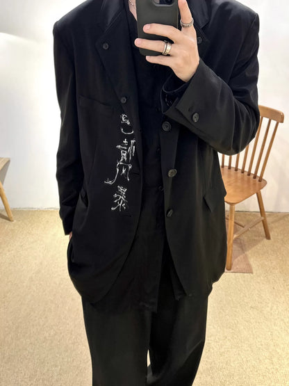Yohji Yamamoto Pour Homme S/S 2023 Triacetate Jacket