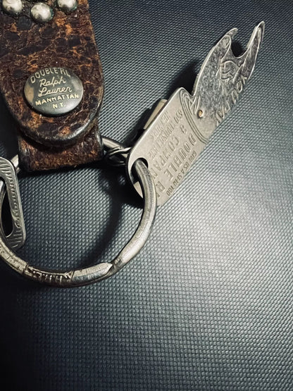 RRL Double RL Vintage Leather Keychain