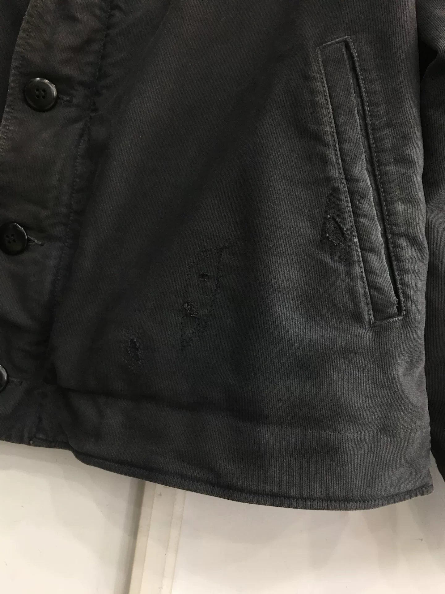 visvim purser deck jacket in navy color