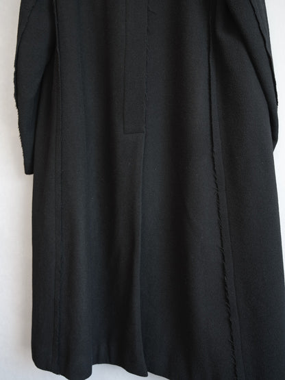 yohji yamamoto wool long coat
