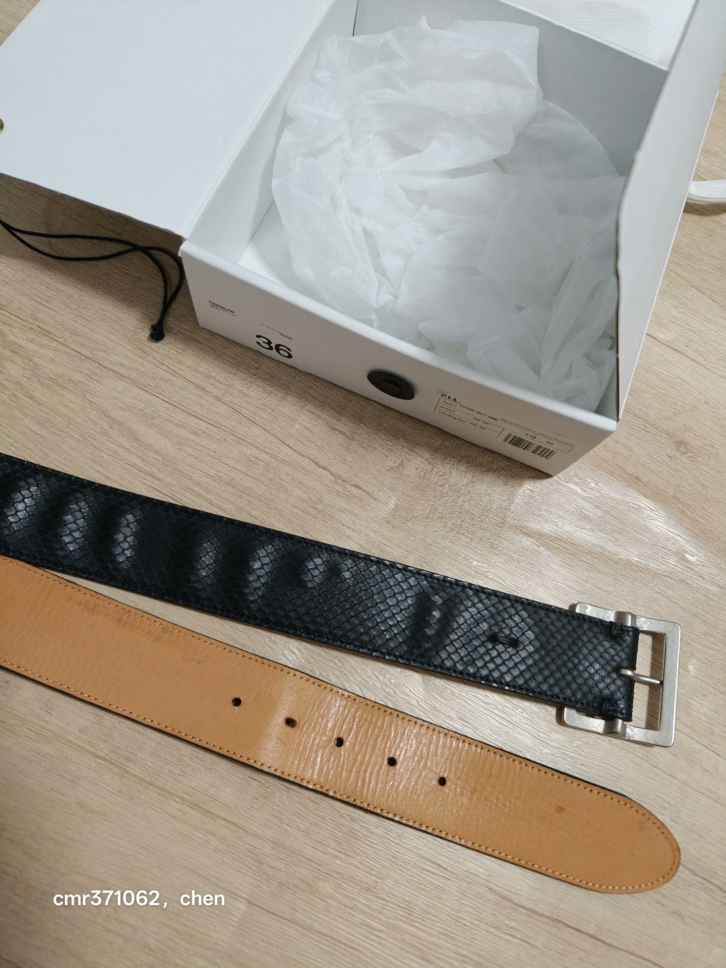 visvim 18ss Python Belt 45mm