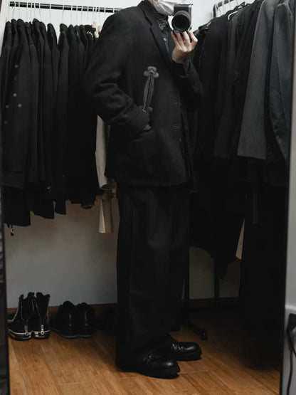 Yohji Yamamoto 88AW Leather Flower Suit