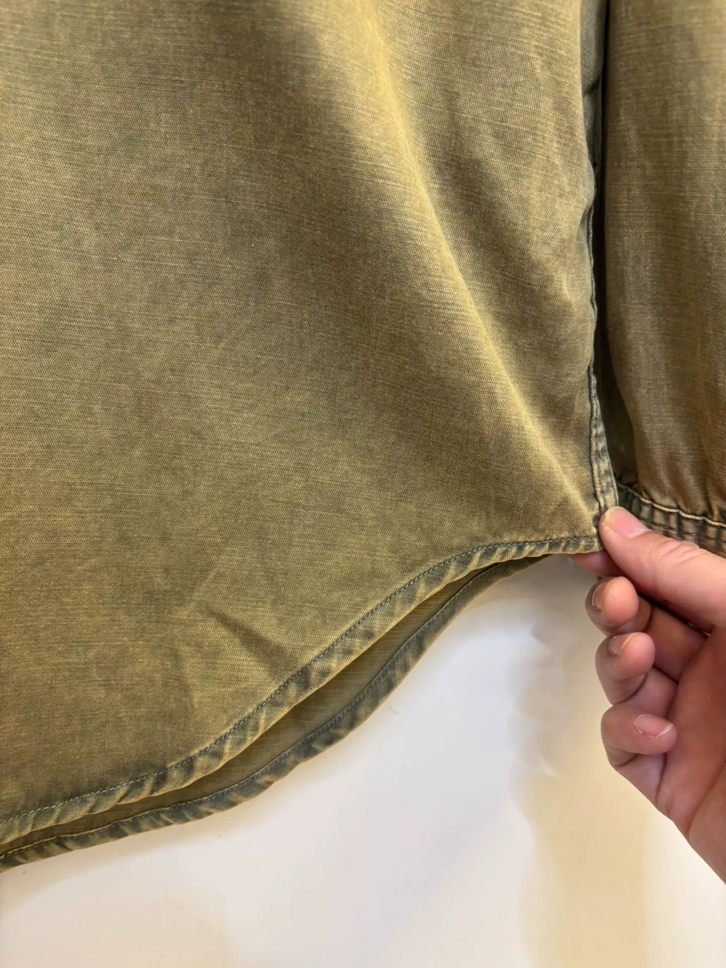 Beams 25SS Acetate Washed Shirt