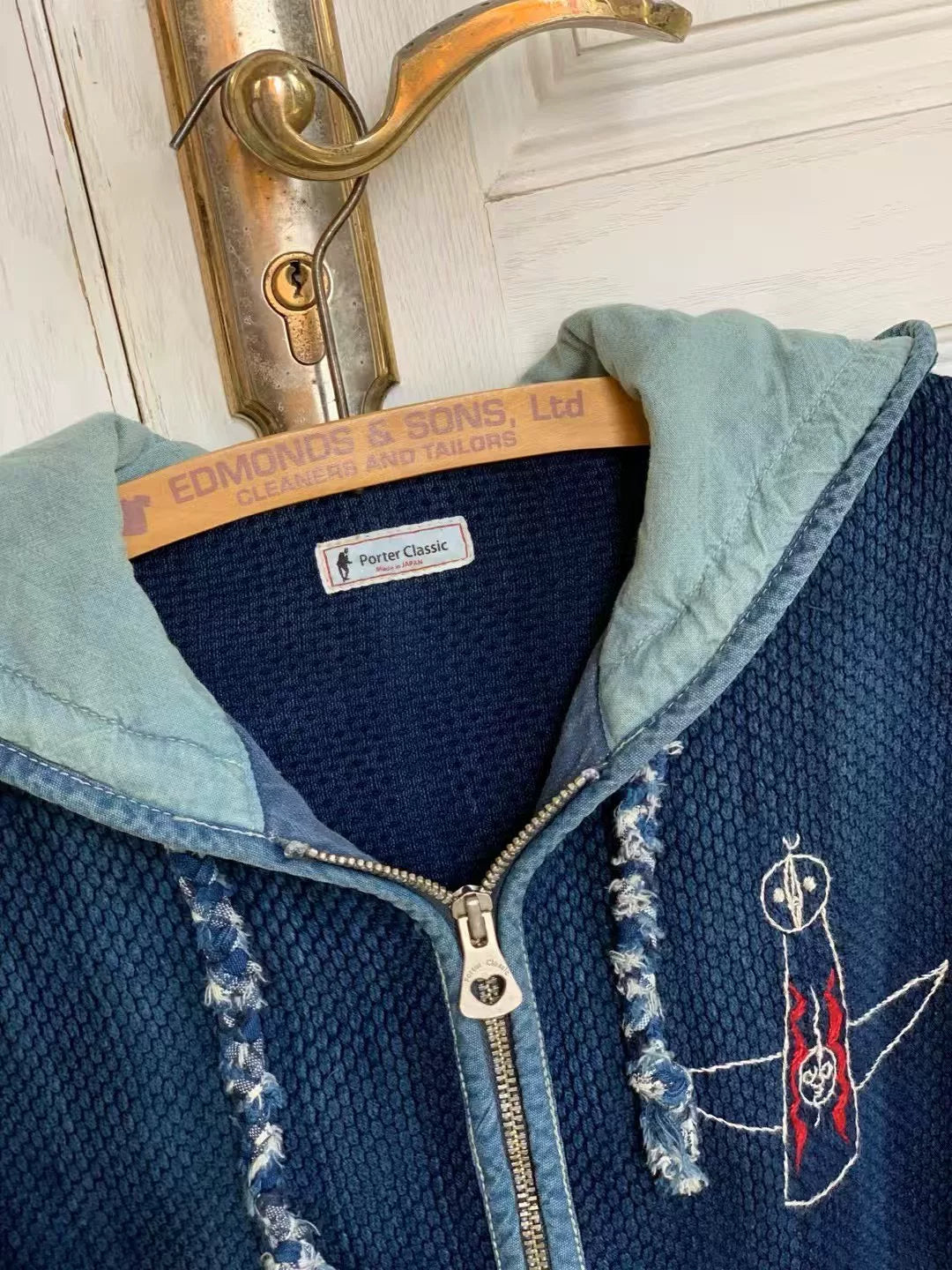 Porter Classic Sashiko Sweatshirt Jacket