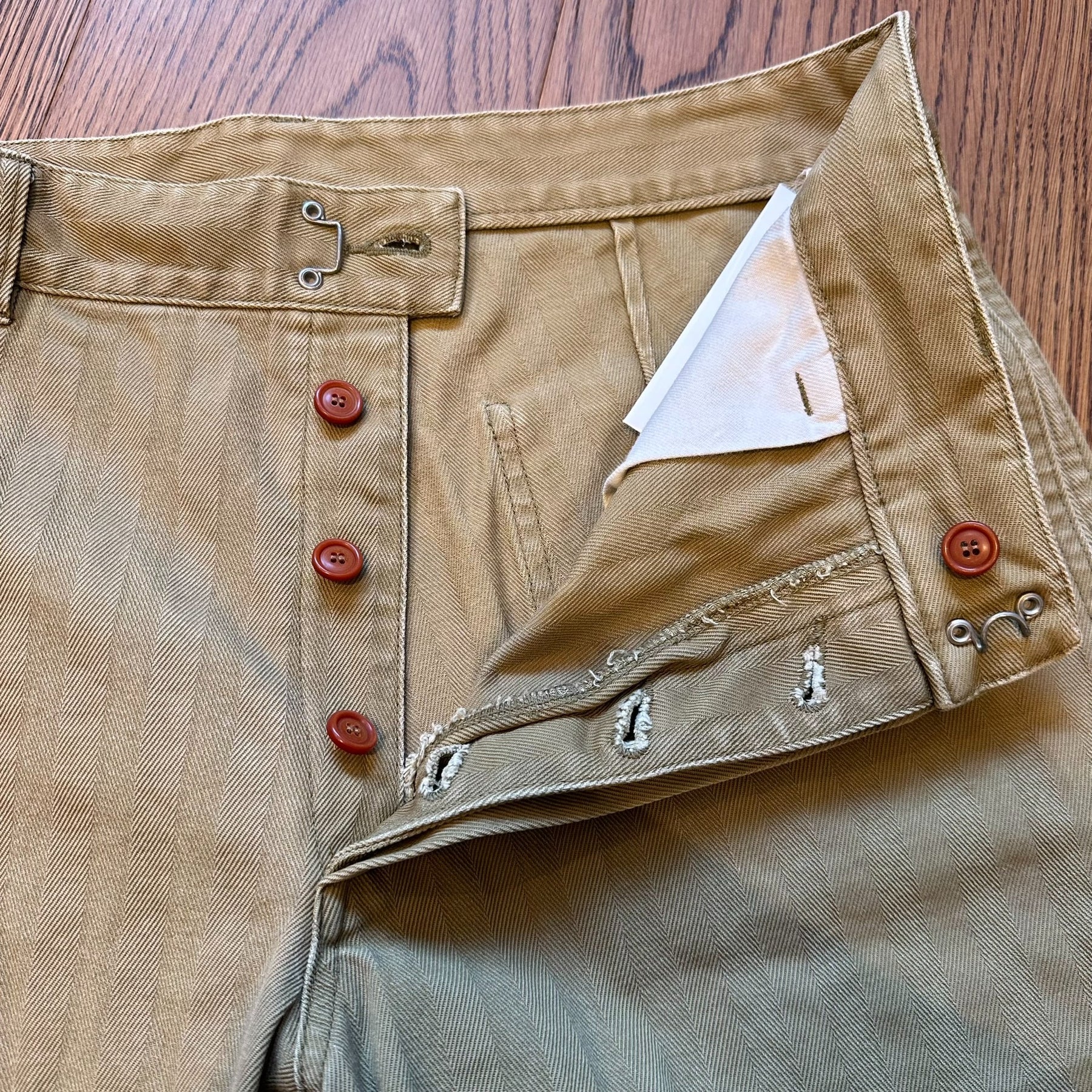 visvim pastoral herringbone shorts 18ss
