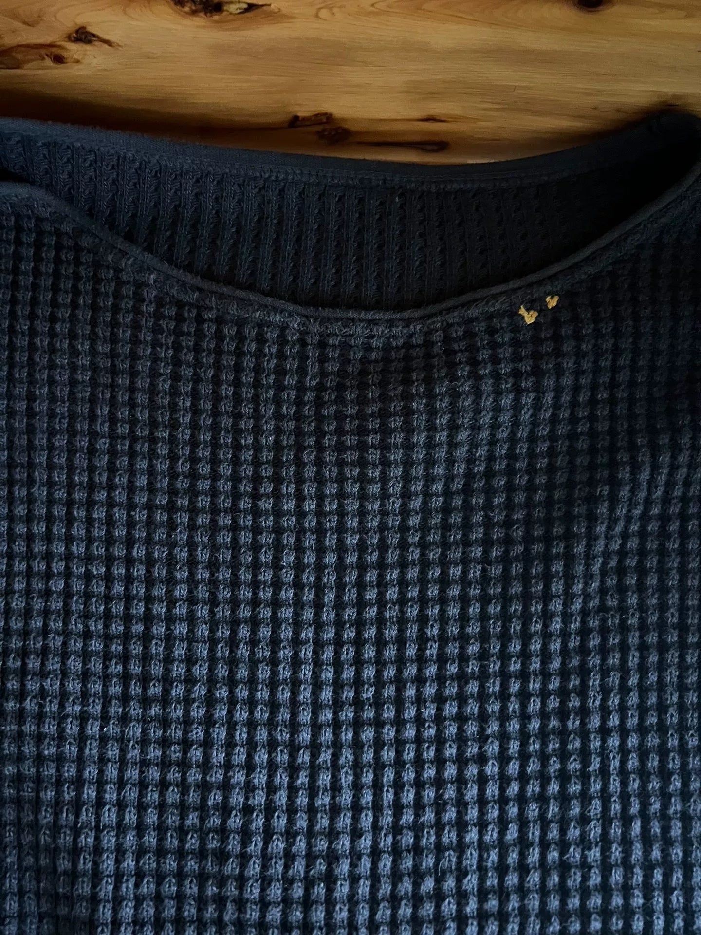 classic waffle knit crewneck sweatshirt