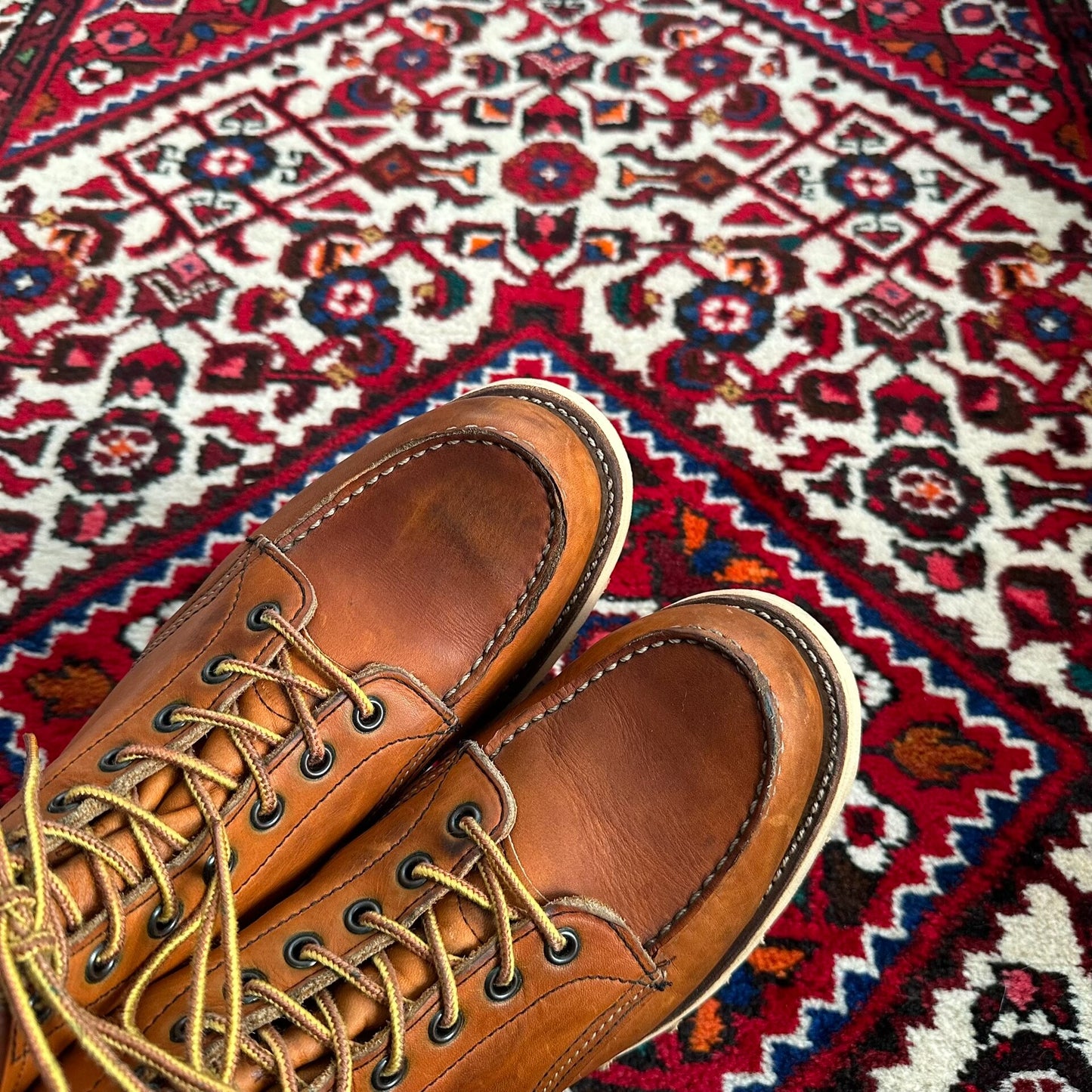 Red Wing 875 Boots with Dog Stamp