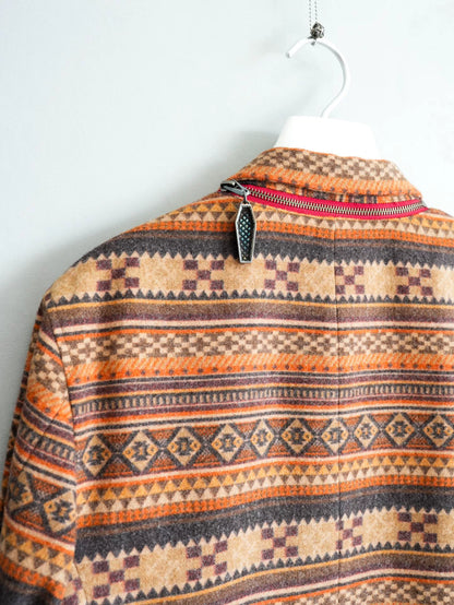 Yohji Yamamoto Patterned Zip Jacket