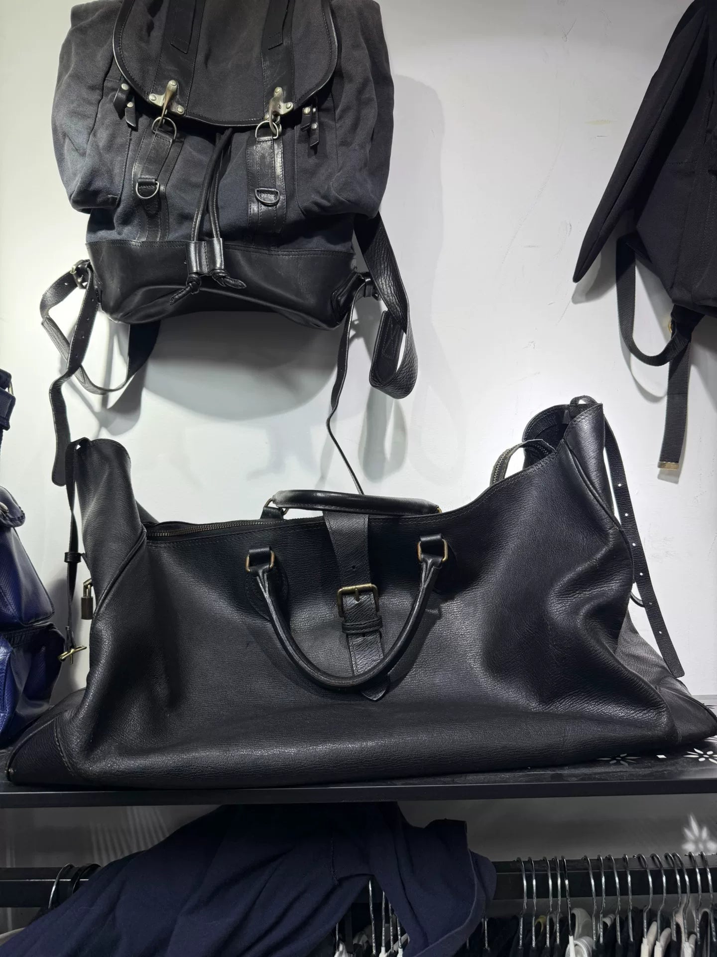 Comme des Garcons 80s Oversized Boston Bag