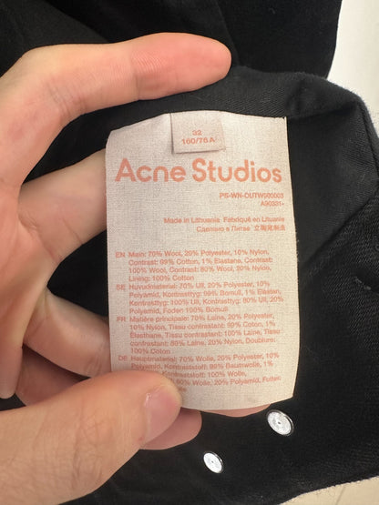 Acne Studios Wool Plaid Coat
