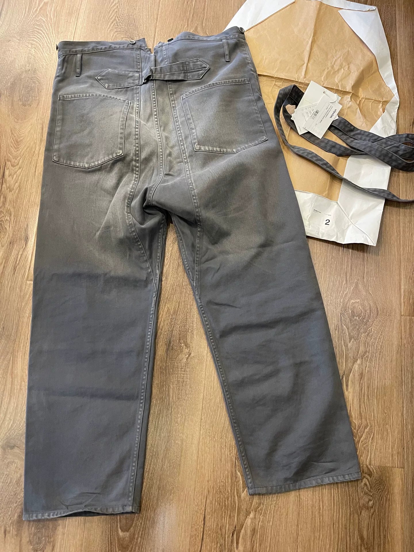 Visvim Kafka Braces Pants Grey