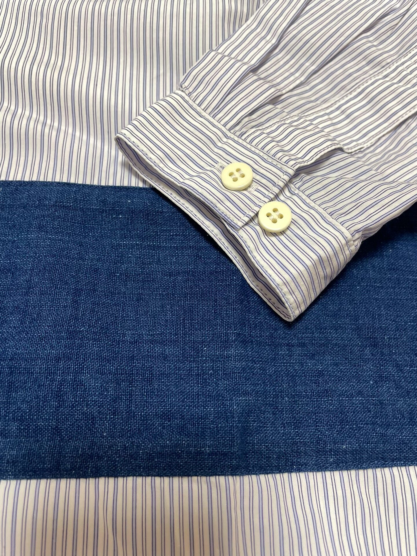 VISVIM KERCHIEF BORDER Stripe Shirt