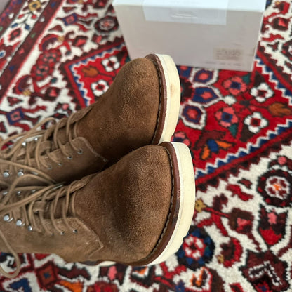 Visvim Virgil Boots in Brown Suede