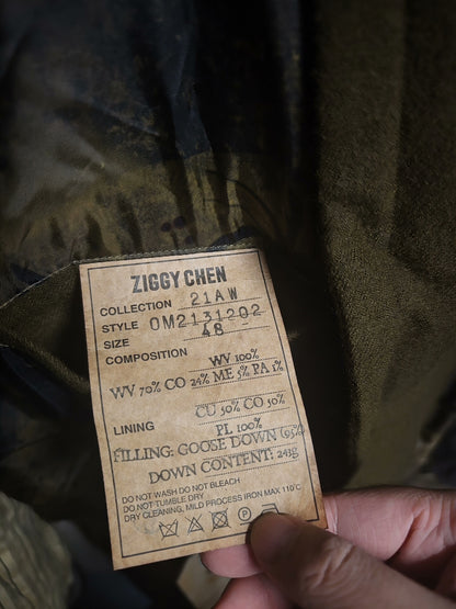 Ziggy Chen 21AW Double-Breasted Long Down Coat