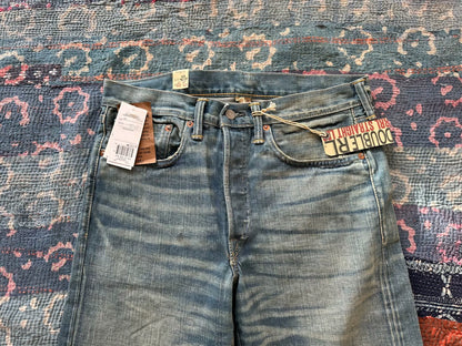 rrl washed straight leg denim jeans