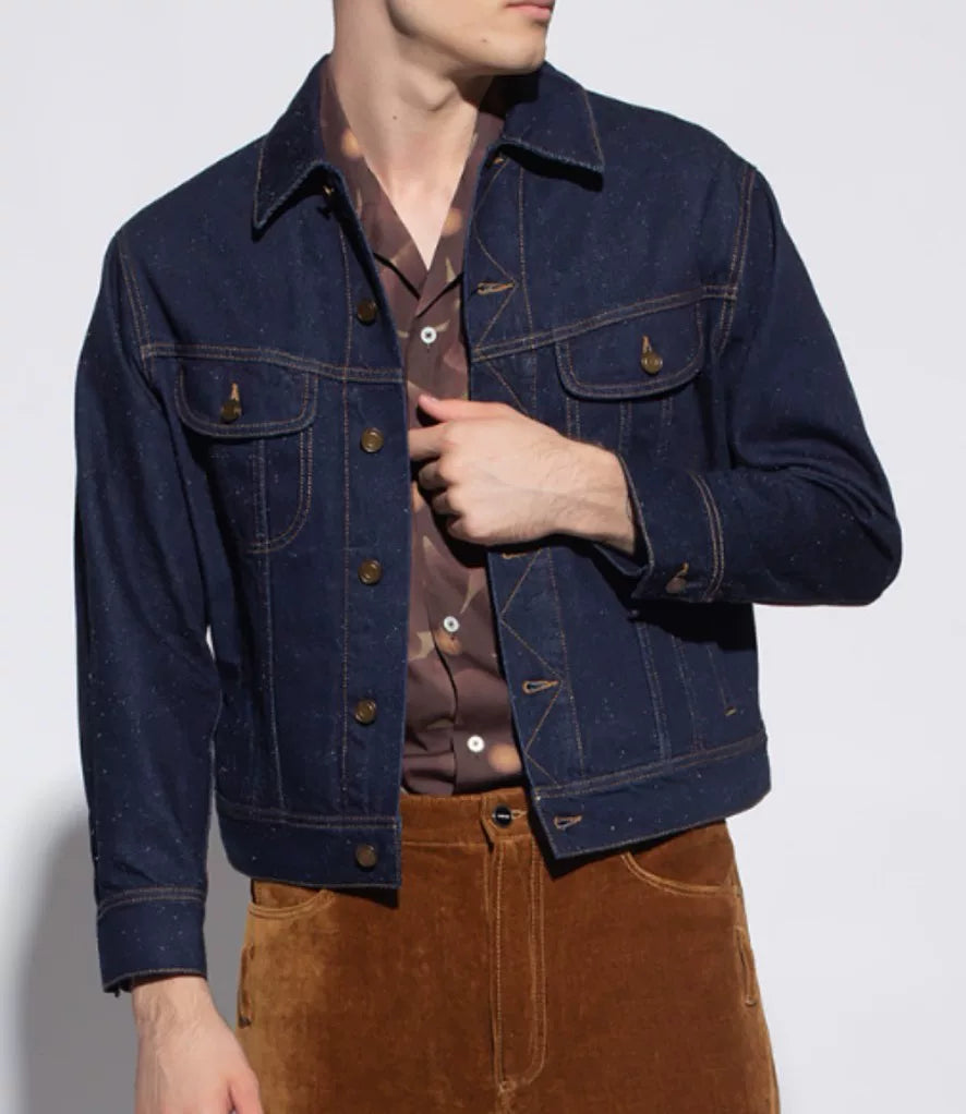 Saint Laurent Dark Blue Denim Jacket