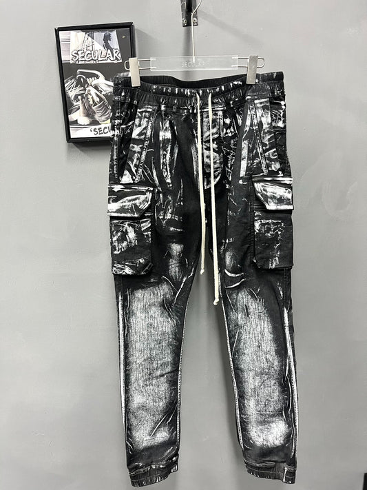 Rick Owens 21FW Painted Cargo Pants