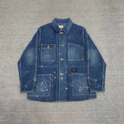 WTAPS 15AW RAILWAY Splatter Denim Jacket