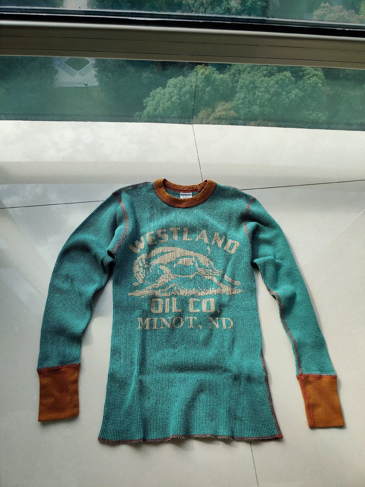 Bootleggers Youth Waffle Tee Skull Design