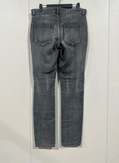 Saint Laurent 19FW Charcoal Washed Jeans
