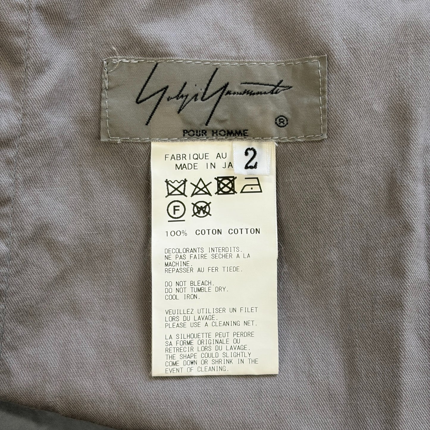 Yohji Yamamoto 2018SS Gray Harem Pants