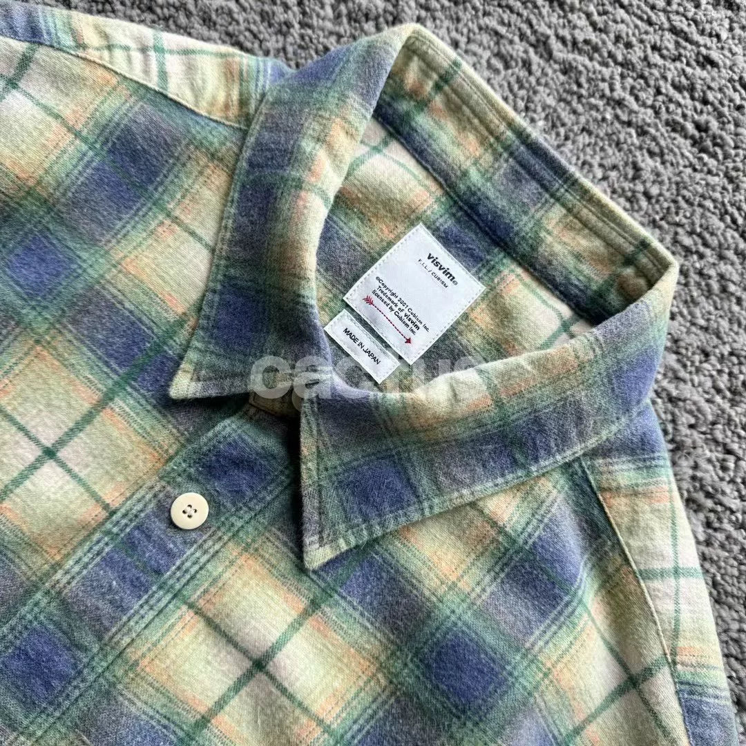 visvim PIONEER KHADI CHECK L/S