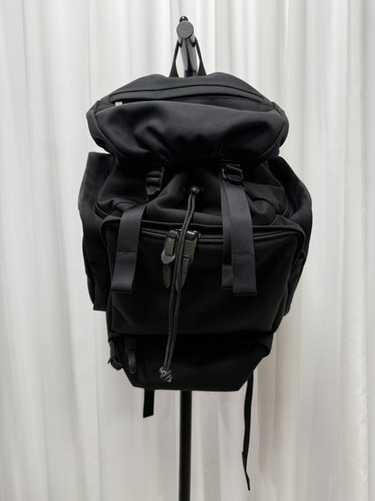 yohji yamamoto pour homme backpack with leather details
