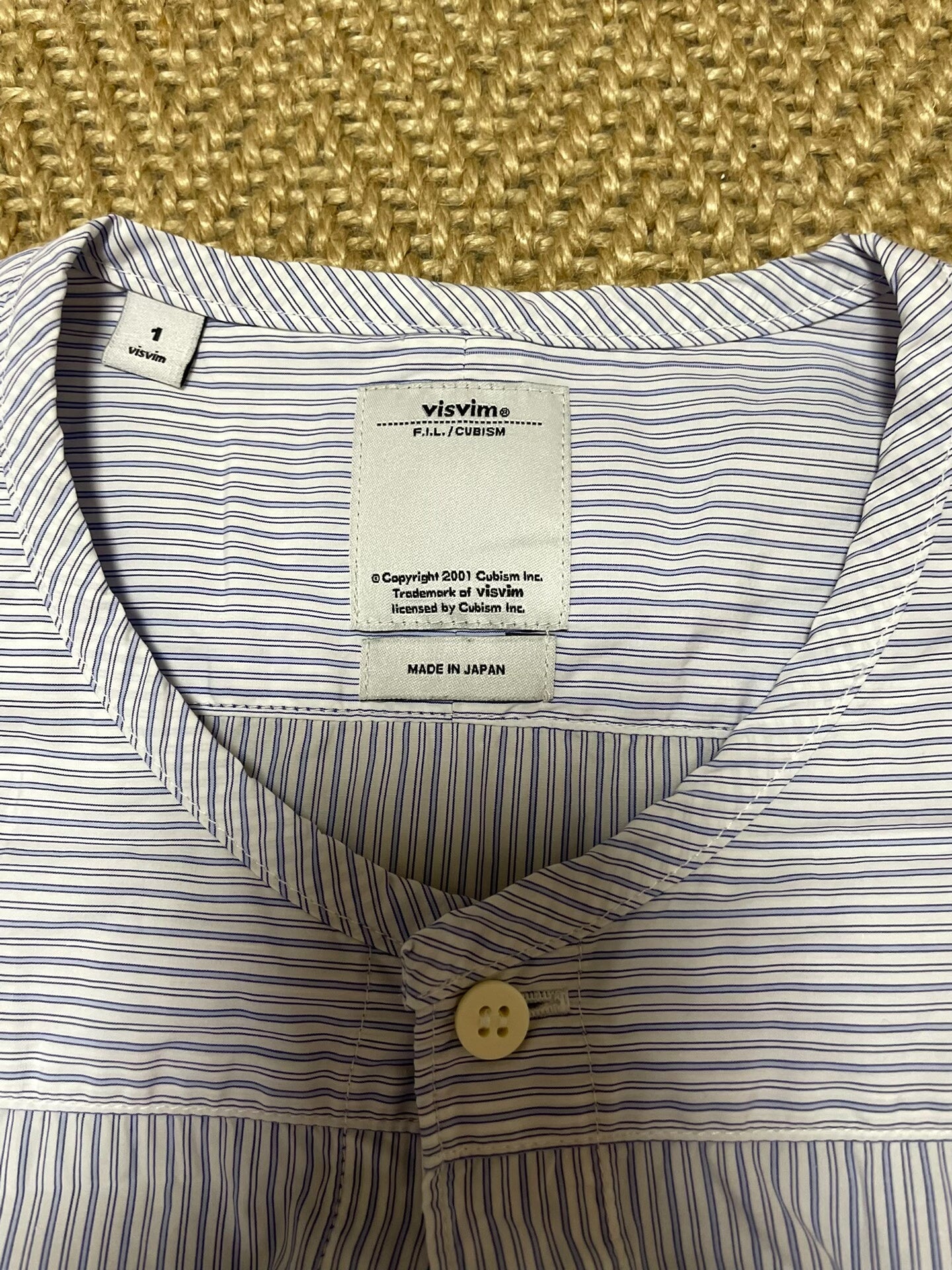 VISVIM KERCHIEF BORDER Stripe Shirt