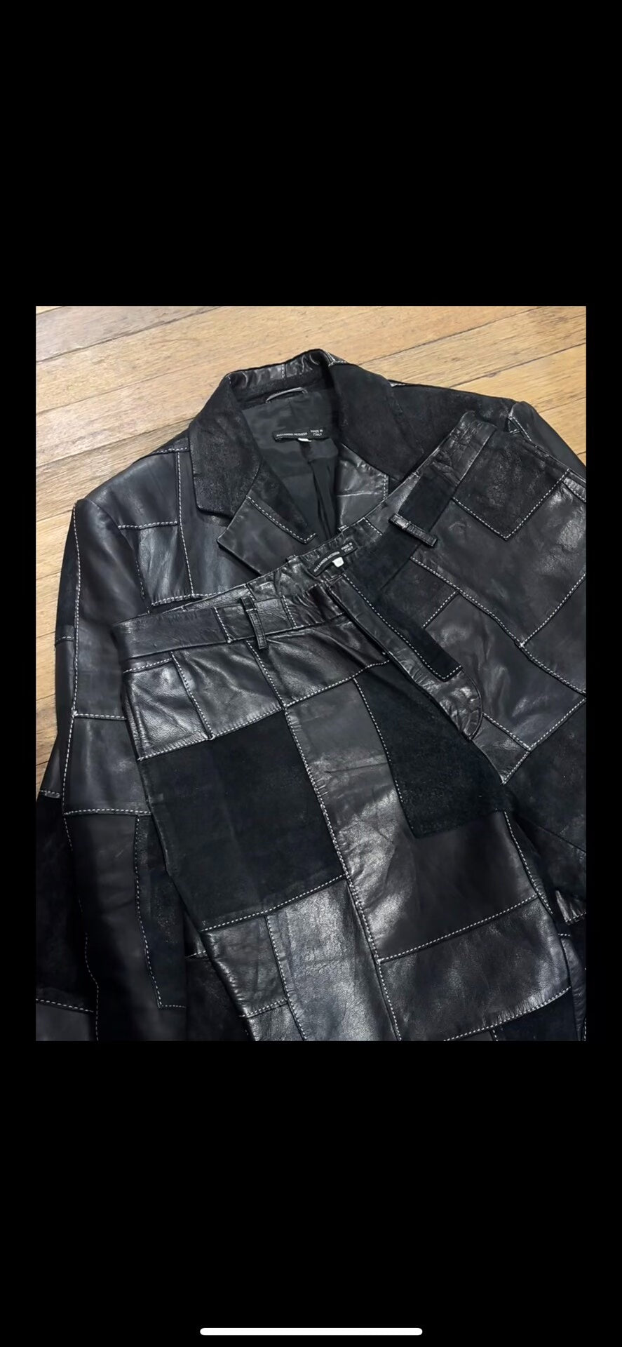 alexander mcqueen leather jacket from fw2000