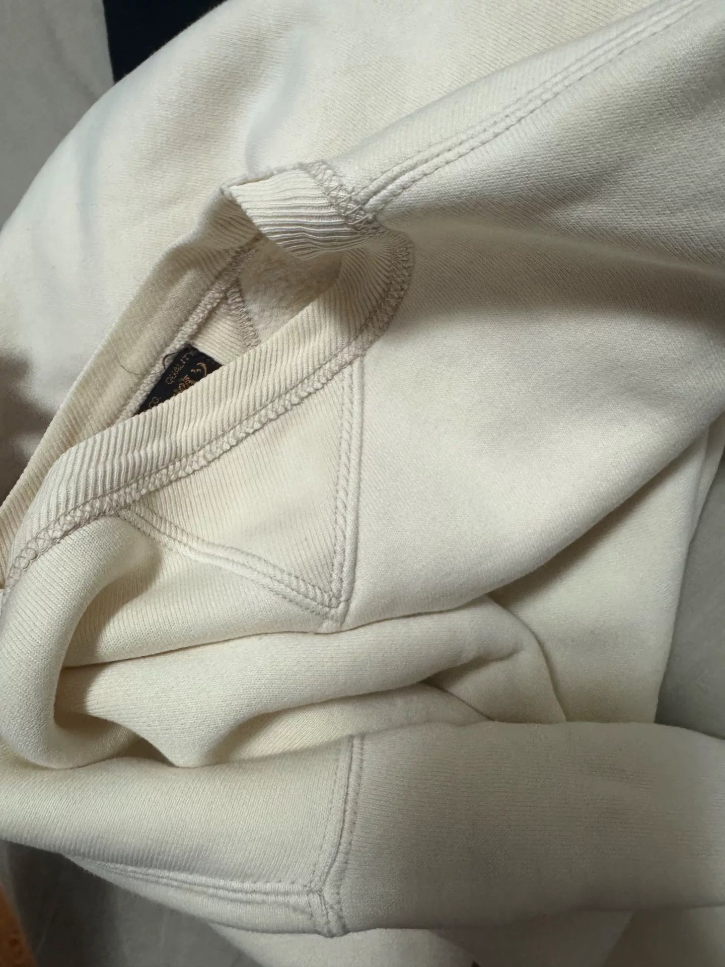 Freewheelers Lightweight Cream Hoodie