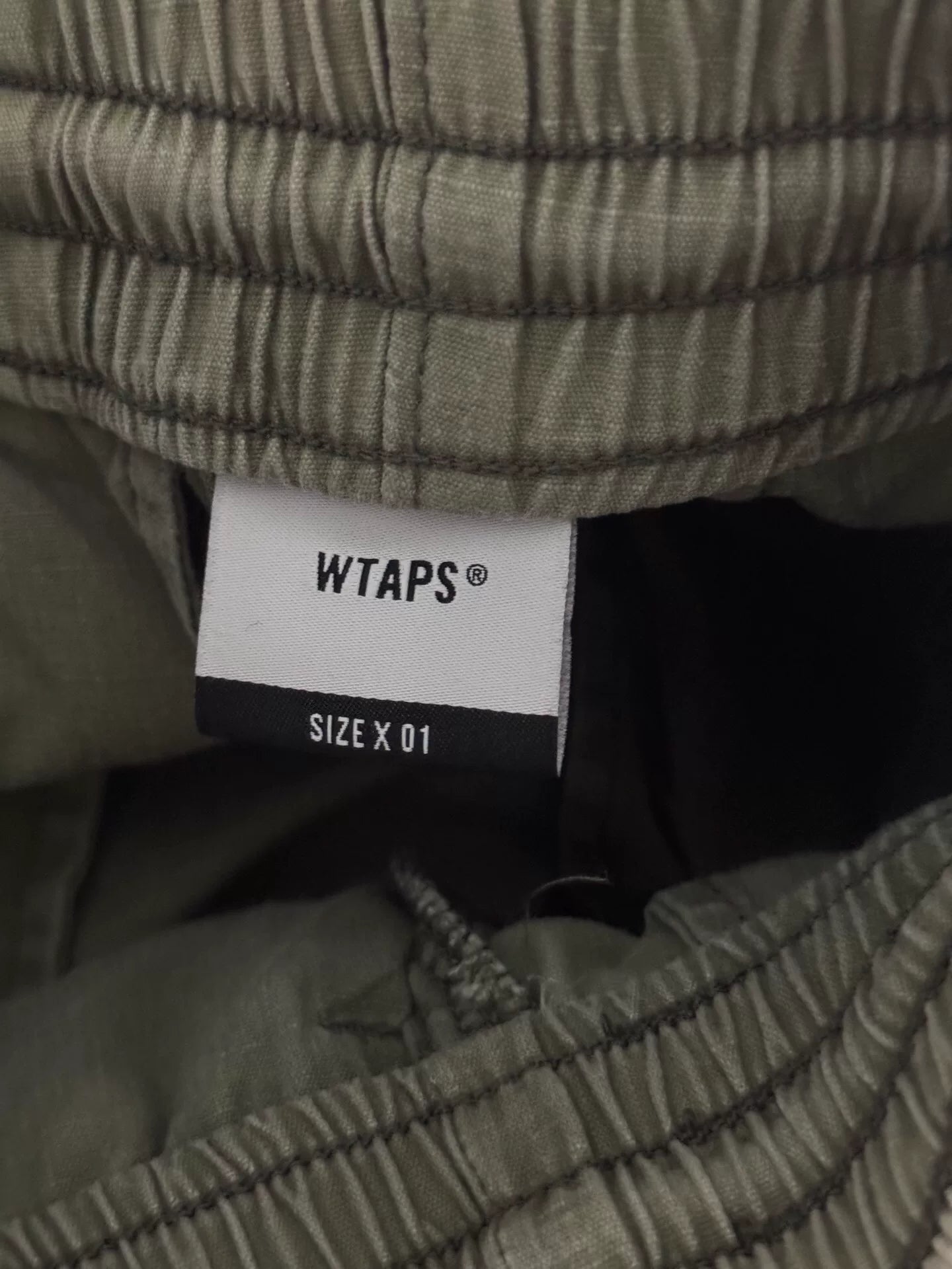 wtaps 18aw smock cargo pants in green