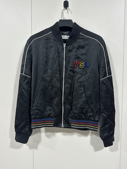 Saint Laurent YSL 21FW Satin Flight Jacket