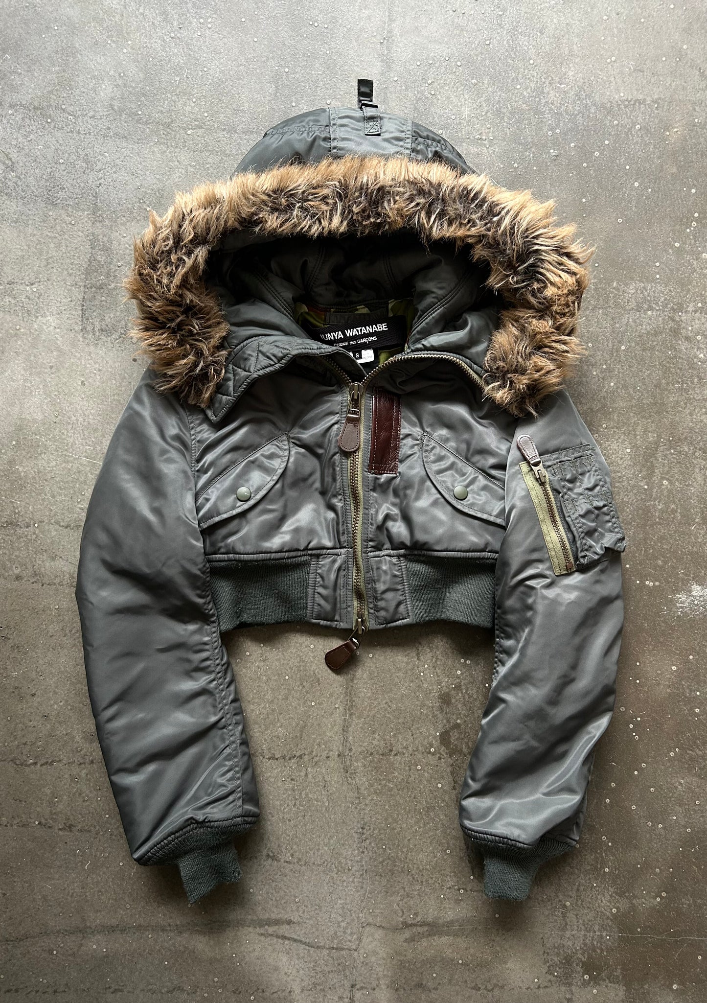 junya watanabe high-waist pilot jacket